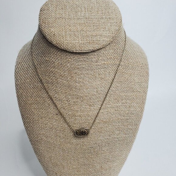 Kendra Scott Elisa Statement Necklace Gold Toned - Picture 1 of 5